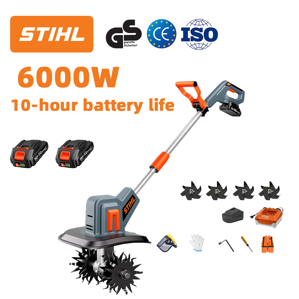 (Trajanje baterije: 10 sati) 6000W plug + 96V litijska baterija * 2 + brzi punjač * 1 + nož ​​pluga * 4 + razni dodaci